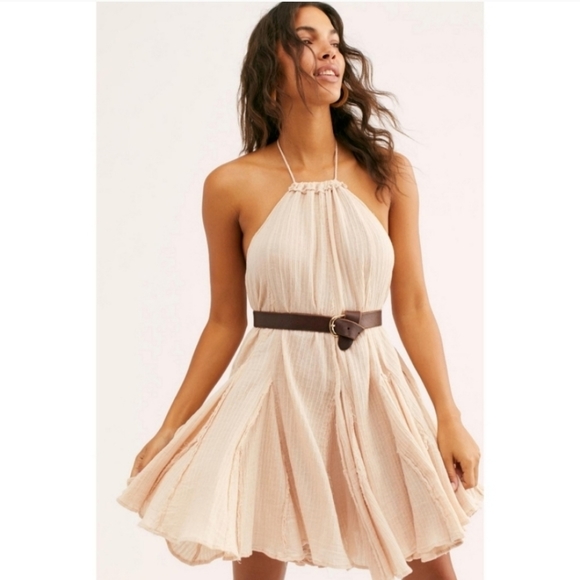 Free People Dresses & Skirts - Free People | Catching Rays Crinkly Halter Dress
